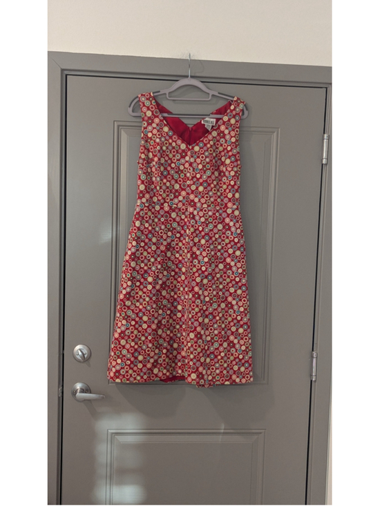 BOBBIE BEE Dresses & Skirts - Vintage Robbie Bee Red Retro Polka Dot Fit & Flare Dress Size 8 Lined Sleeveless